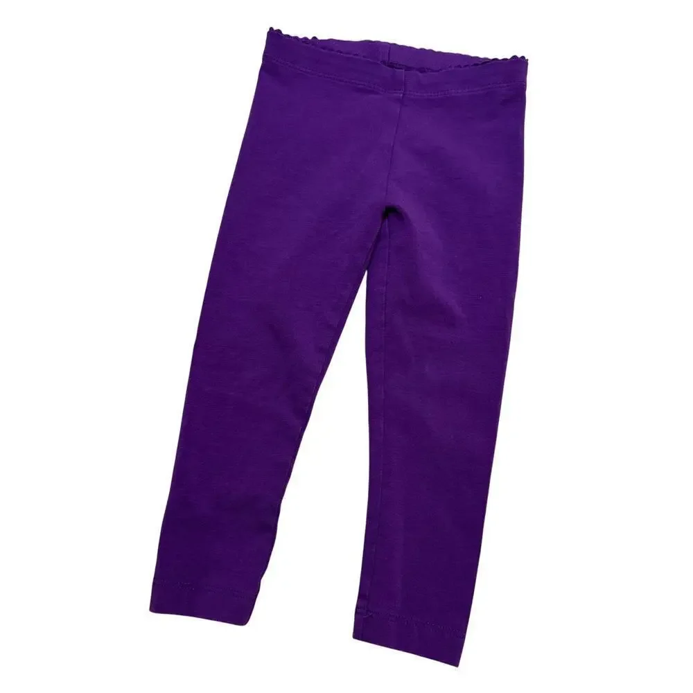 Dark Purple Tea Collection Leggings sz 12-18 months